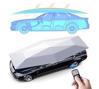 Car Umbrella, Fully Automatic Folding Sun Shade Tent, Portable Auto Protection with Remote Control and Removable Battery, 4.9x2.3m