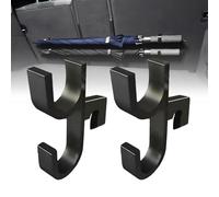 Car Umbrella Hook, Car Umbrella Holder Clip Hook, Auto Trunk Umbrella Hook, Space-Saving, Easy Installation, for Seat, Stroller, Wheelchair, Golf, Boat, Truck (2 pcs)