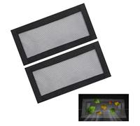 Car Under Seat Air Vent Cover 2Pcs, Car Air Outlet Anti-Blocking Mesh Protector Cover for Ventilation Grille Compatible with Model Y Model 3, Replacement Ventilation Slots 25x12cm