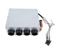 Car Underdash Heater Kit, 12V Universal Fast Heating Air Defroster with 4 Vents, 3 Speed Switch, Compact Size, for Cars Trucks, RVs, Boats, Excavators, Harvesters