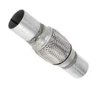 Car Universal 45-76mm ID 48-80mm OD Flexible Braided Exhaust Tube Rear Tail Throat(ID58mm-OD60mm-250mm)