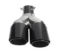 Car Universal Angle Adjustable Double-out Carbon Fibre Exhaust Straight For Edge Carbon Fiber Muffler Tip Car Exhaust Pipe Tailpipe