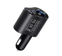 Car USB Charger - 12V 24V Car Splitter Adapter | Fast Charging Outlet Auto Charger, Phone Chargable, 80W USB, Smart Multifunctional Adapter, Trucks SUVs Smartphones Dash Cam Travel Use
