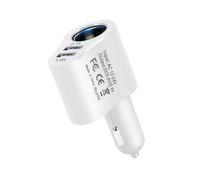 Car USB Charger - 12V 24V Car Splitter Adapter | Fast Charging Outlet Auto Charger, Phone Chargable, 80W USB, Smart Multifunctional Adapter, Trucks SUVs Smartphones Dash Cam Travel Use