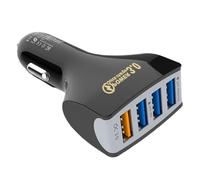 Car USB Charger Multi Port - Fast Charging Function 4 Ports USB Car Phone Charger,Electronics For Camping Truck Family Outings Outdoor Adventures Home Work Traffic