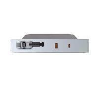 Car USB Hub Port Compatible For Center Console Docking Station Splitter 80W Type C Data Transfer Adapter