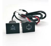 Car Usb Interface Compatible With For Focus Mk2 2004-2011 Double QC3.0 For Type C PD USB Charging Port Power Adapter Fast Socket 12V 24V