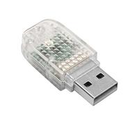Car USB Light Atmospheric Colorful Lights Auto Conversion Voice Sensor