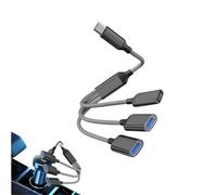 Car USB Splitter - Data Charger | 1 Feet USB Splitter 1 In 3 for Laptop Computer Laptop PC Fast Data Transfer & Conven