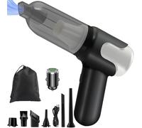 Car Vacuum Cleaner Cordless Powerful 20000PA, hand held vacuum Cordless, Portable Mini Hoover for Car, Home, Pet Hair Removal (Vacuum Cleaner + Car Cigarette Lighter + Bag)