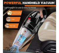 Car Vacuum Cleaner High Power Upgraded 5000W Wet & Dry Handheld Vacuum Cleaner