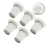Car Vacuum Cleaner Replacement Filters 5pcs Washable Reusable Set Designed to Capture Dust and Dirt for Enhanced Cleaning and Optimized Airflow