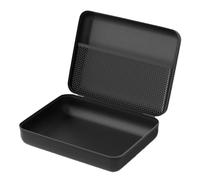 Car Vacuum Storage Case - 8.66 Inch Eva Oxford Hard Shell Bag | Dustproof Organisers Box for Earphone Charger Cable | Universal Device Accessories Carry Case. 22x18x7cm, Black, Mesh Pocket.