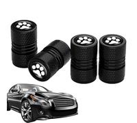 Car Valve Cap Tyre - Dog Paw Shape 4 Pieces Heavy Duty No Fading, Leakage -Proces | Practical Cover for Valves for Valves SUV SUV Motorcycle Motorcycle Tyres