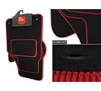Car Van Truck Brand Name (Q280:CT55) 3 Piece Honda (2001-2006) Civic - 3DR Vehicle Specific Car Mat Set in Black Carpet with Black Edge Trim Colour
