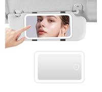 Car Vanity Mirror,Led Car Mirror Rechargeable Car Vanity Mirror Rechargeable Car Vanity Mirror Car Sun Visor Mirror Suitable for Gifts for Wife Anniversary Girlfriend Daughter