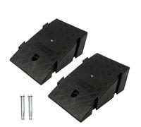 Car Vehicle Curbside Driveway Ramp - 2PCS/3PCS Heavy Duty Rubber Threshold Bridge Track Curb Ramp, for Cars, Wheelchairs, Scooter, Bike, Motorcycle, Trucks, Pets (Color : Black-2PCS, Size : H:16cm/6