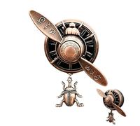 Car Vent Clips Air Freshener Propeller-Style Diffuser with Scarab Design