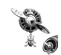 Car Vent Clips Air Freshener Propeller-Style Diffuser with Scarab Design