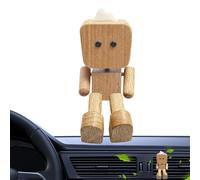 Car Vent Diffuser | Wooden Robot Air Fresheners Vent Diffuser,Odor Eliminator for Car Home Travel Bathroom Bedroom Road Trip Daily Commute