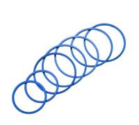 Car Vent Outlet Trim Compatible With Benz For C-Class C400 W205 2015 2016 2017 2018 2019 Car Air Conditioner Vent Outlet Ring Decoration Stickers Knob Cover(7 pieces rings Blue)