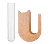 Car Vent Plant Holder | Air Vent Glass Propagation Plant Holder - Automotive Wooden Aesthetic Ornament Charm for Women Father Girlfriend Wife Girls