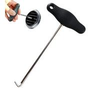 Car Vent Removal Tool - Steel T Handle, Extract Hook Automotive Trim Panel Spring Puller Chrome Vanadium Outlet Detacher, for Handbrake Return Springs | Regulator Tasks Vehicle