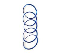Car Vent Trim Ring AC Outlet Vent Cover Trim Sticker Frame Interior 5 Pcs Air Conditioner Ring Decor Compatible with Benz for CLA Class 2013-2019(Blue)