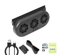 Car Ventilation Fan: Solar Powered Air Circulation For Car, Energy Efficient Cooling, Compact Vehicle Fan | Suitable For Trucks, Vehicle