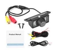 Car View Rear Camera with 7LED Night Vision, Waterproof CCD, 170 - Degree Wide Angle, Short Plate Reversing Parking Monitor - Clear HD Image, Easy Installation, Universal Fit