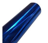 Car Vinyl Wrap Flexible Gloss Chrome Mirror Vinyl Wraps Car Wrapping Film Self Adhesive Film Sticker Vehicle Decal Car Wrap (Color : Blue, Size : 152X20 CM)