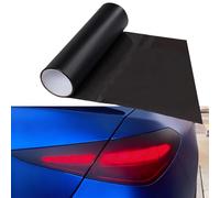 Car Vinyl Wrap Headlight Tint - 12x48 Inches Matte Smoke Self Adhesive Headlight Tint Film, Auto Smoke Vinyl Sticker Cover for Headlight Taillight Fog Light (Matte Smoke)