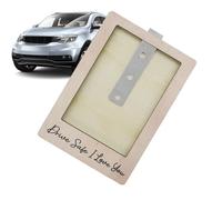 Car Visitor Photo Holder, Wooden Car Picture Frame Visor Clip For Father | Drive Safe Auto Interior Accessories For Friends Parents Partners