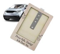 Car Visitor Photo Holder - Wooden Car Sun Visor Photo Clip For, Drive Safe Auto Interior Accessories For Friends Parents Partners Boyfriend