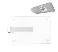 Car Visor Clip, Acrylic Magnetic Sun Visor, 3.54 x 2.36 Inches Sturdy Clear Finish Stylish Dashboard, Lightweight Secure Photo Holder for Family, Friends and Vehicles