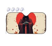 Car Visor Extender Sun Blocker Silent Samurai: The Red Moon'S Shadow Car Windshield Sunshade Car Window Covers Sunshade For Car Windshield(70x130cm)