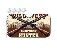 Car Visor Extender Sun Blocker Wild West Equipment Hunter Car Windshield Sunshade Car Window Sun Shade Windshield Sunshade(76x140cm)