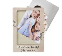 Car Visor Photo Clip - 10.7 x 7 x 2.2 cm Wooden Photo Clip for Car Sun Visor, Stowing & Tidying Accessories, Compact Automotive Interior Decoration for Friends Parents Husband Partners