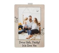 Car Visor Photo Door - Dad Visor Frame, Dashboard Charm | Custom Memory Vehicle Sun Picture Clip, Sentimental Ornament for Companion Partner Father Mother c