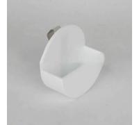 Car Visor Snuff Can Holder Clip 2-Pack Black ABS(white)