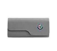 Car Visor Sunglasses Holder for Alfa Romeo GTV,Stable Car Sunglasses Holder Heat Resistant Non-slip Multifunctional Car Glasses Case Interior Accessories,Grey