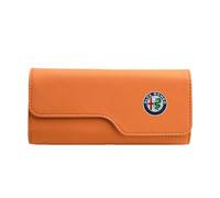 Car Visor Sunglasses Holder for Alfa Romeo GTV,Stable Car Sunglasses Holder Heat Resistant Non-slip Multifunctional Car Glasses Case Interior Accessories,Orange