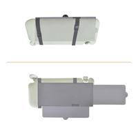 Car Visor Sunshade, WANPOOL Car Visor Anti-glare Sunshade Extender for Front Seat Driver or Passenger - grey - 1 Piece
