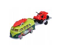 Car Volkswagen T3 + Eriba Puck Camper Model Toy Diecast 1:64 Scale Majorette