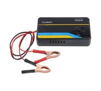 Car Voltage Converter 200W Dual Input 12V 24V Black | 200W output power, dual voltage input 12V/24V, standard 220V AC socket, compact black design