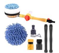 Car Wash Brush, Car Cleaning Mop, Rotating Extendable Handle with No-Scratch Microfiber Head Automotive Truck Vehicle Dirt Removal Detailing, Ideal for Cars Washing and Exterior