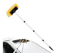 Car Wash Brush - Extendable Auto Sweeping Tool - Soft Long Handle Multipurpose Brush for Interior Car Roof Caravan