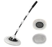 Car Wash Brush with Long Handle, 15° Curved Car Wash Mop, Four-Section Extendable Handle, Soft Chenille Crush Head, Suitable for Washing Cars, Trucks, Buses, SUVs, and RVs.