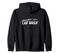 Car Wash Car Detailing Auto Detailing Valet Logo Zip Hoodie