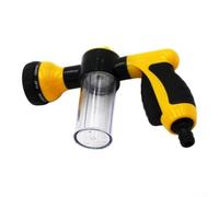 Car Wash Foam Spray Kit for Garden Hose with Microfiber Mitt - Thick Snow Foam Cleaner and Wax for Vehicle Cleaning - Adjustable Nozzle 3 Modes Green(Yellow)